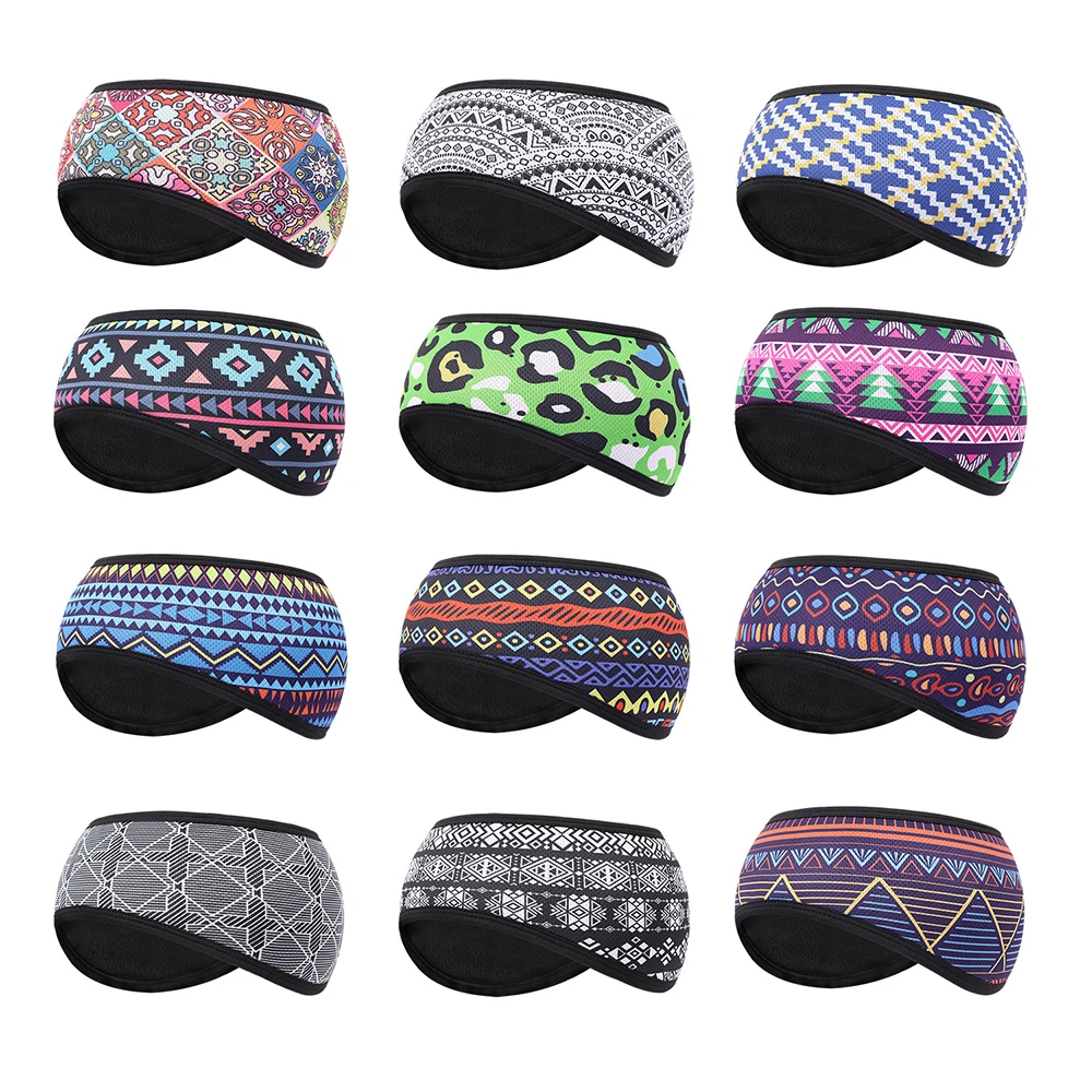 

Fleece Earmuffs Headband Soft Windproof Ear Warmer Unisex Outdoor Sports Headbands Ideal for Skiing Running Cycling Ear Warmer