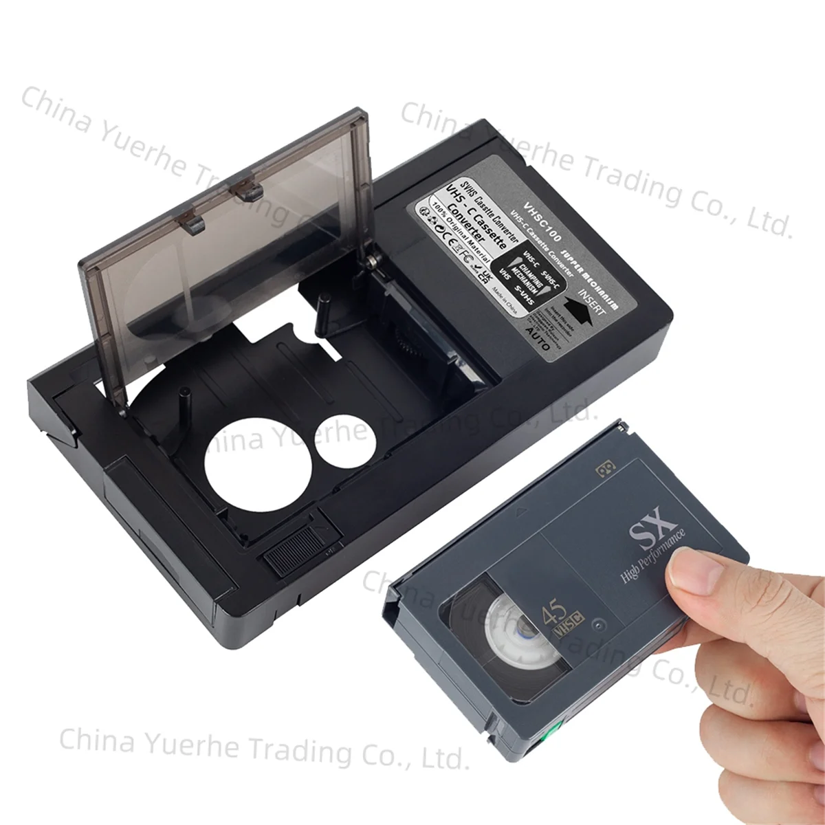 محول كاسيت A98TVHS-C لـ JVC لـ RCA لباناسونيك VHS-C SVHS VHS محول كاسيت ليس لـ 8 مللي متر/MiniDV/Hi8