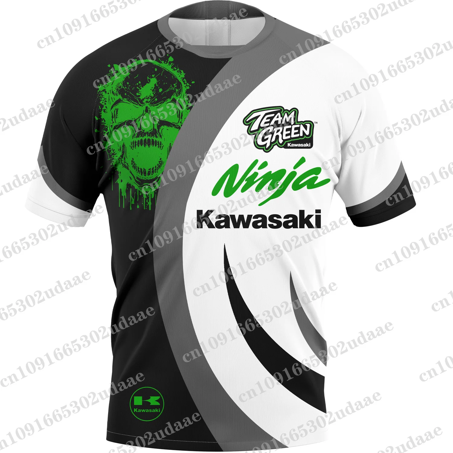 2024 nuove magliette Kawasaki da uomo e da donna della squadra di corse stampate in 3D camicie a maniche corte, abbigliamento sportivo da moto, top