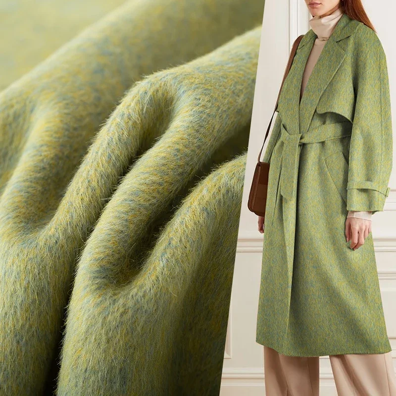 

Redraspberry 150cm 900g/m Heavy Double-side Rabbit Hair Australian Wool Fabrics Women Overcoat Sewing Cloth Tailor Freeshipping