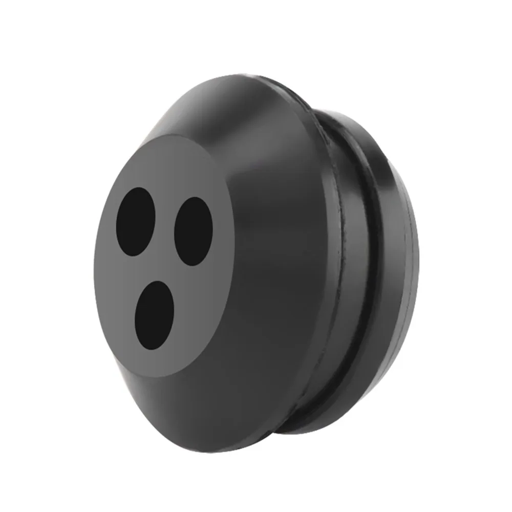 10PCS 3-Hole Fuel Gas Tank Grommet Black Universal Trimmer Grommet Replacements Compact ABS for 13211546730 V137000030