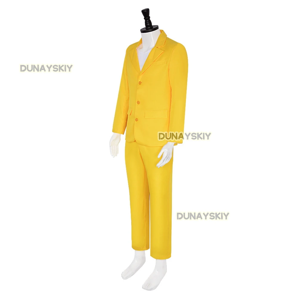 2024 The Fall Guy Movie Cosplay Colt Seavers Giallo Impermeabile Cappotto Pantalone Uniforme Vestito Vestito Festa di Carnevale Costume di Halloween