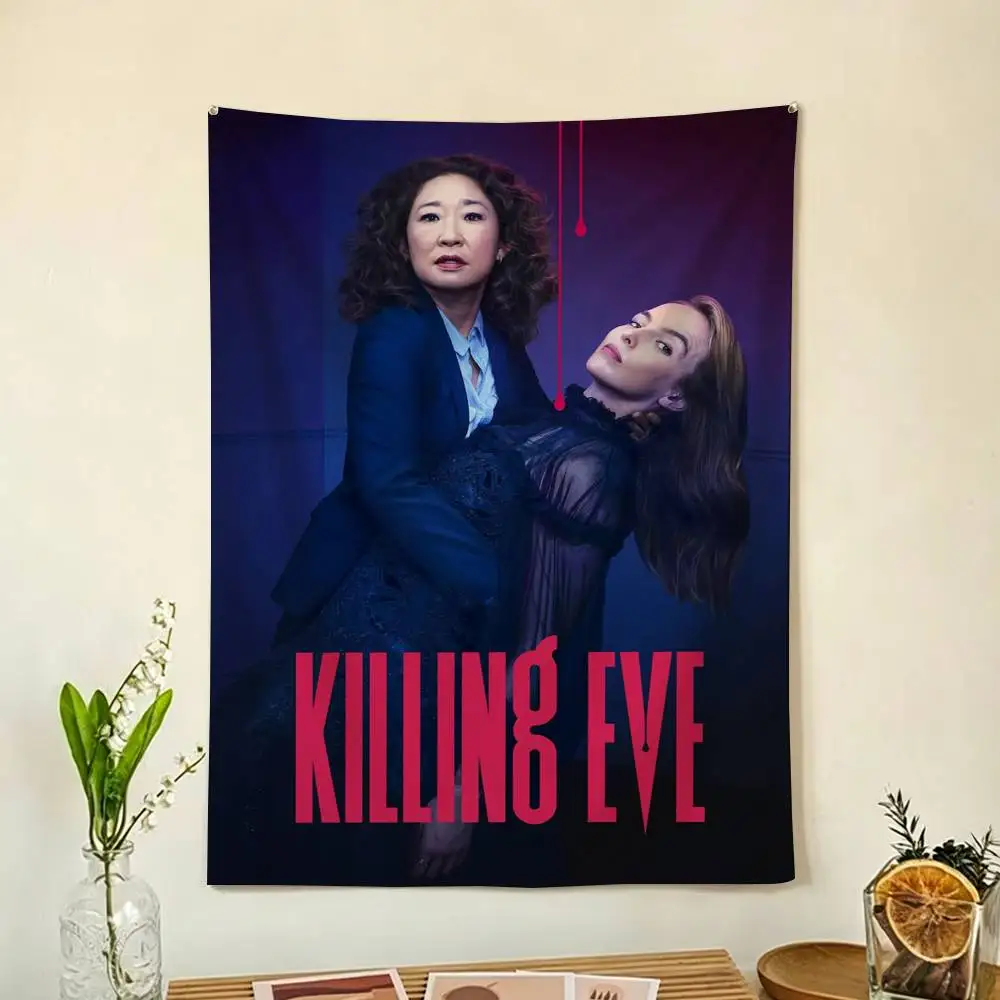 TV SHOW K-Killing Eve Flag Outdoor Decorations for Bedrooms Home Decor Items Decoration Banners