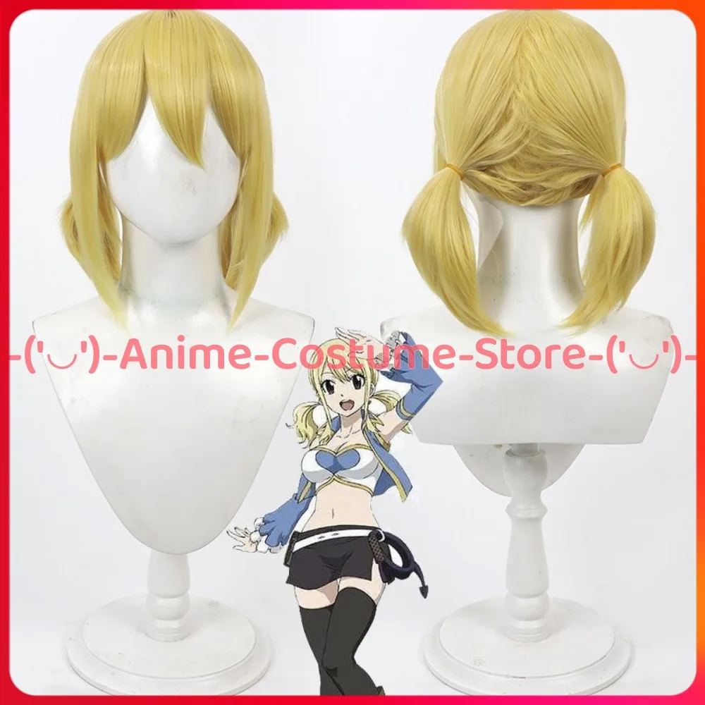 

Fairy Tail Lucy Heartfilia Cosplay Wig Twin Braids Anime Game Character Halloween Carnival Party Costume Wigs Synthetic Hair