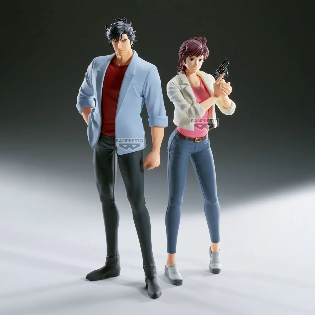 Original BANDAI Banpresto City Hunter Saeba Ryo Makimura Kaori PVC Anime Figure Action Figures Model Toys