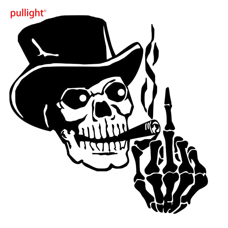 

Skeleton Car Sticker Skull Middle Finger car stickers and decals funny furgoneta camper accesorios caravan accessories