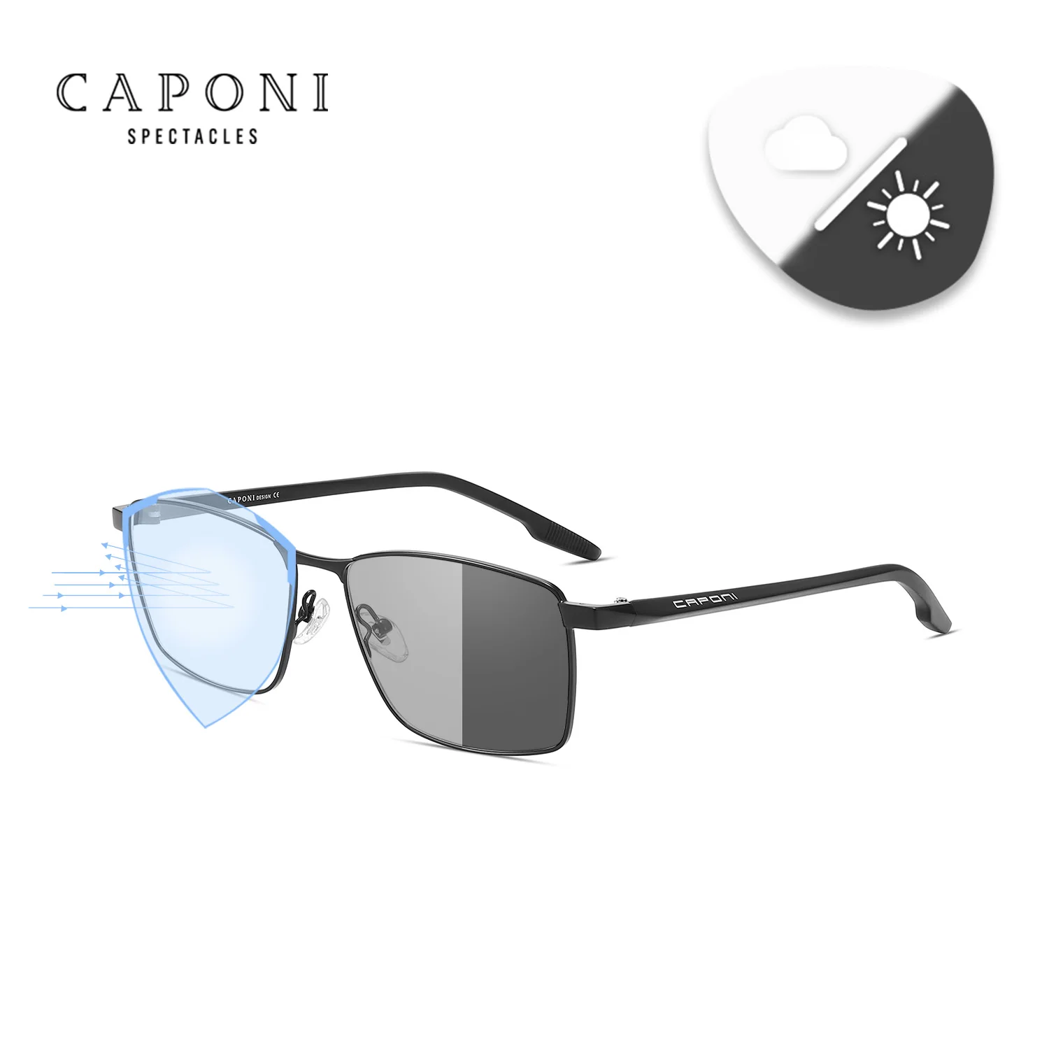 CAPONI 28733 Computerbrille Schwarz/Standard 6