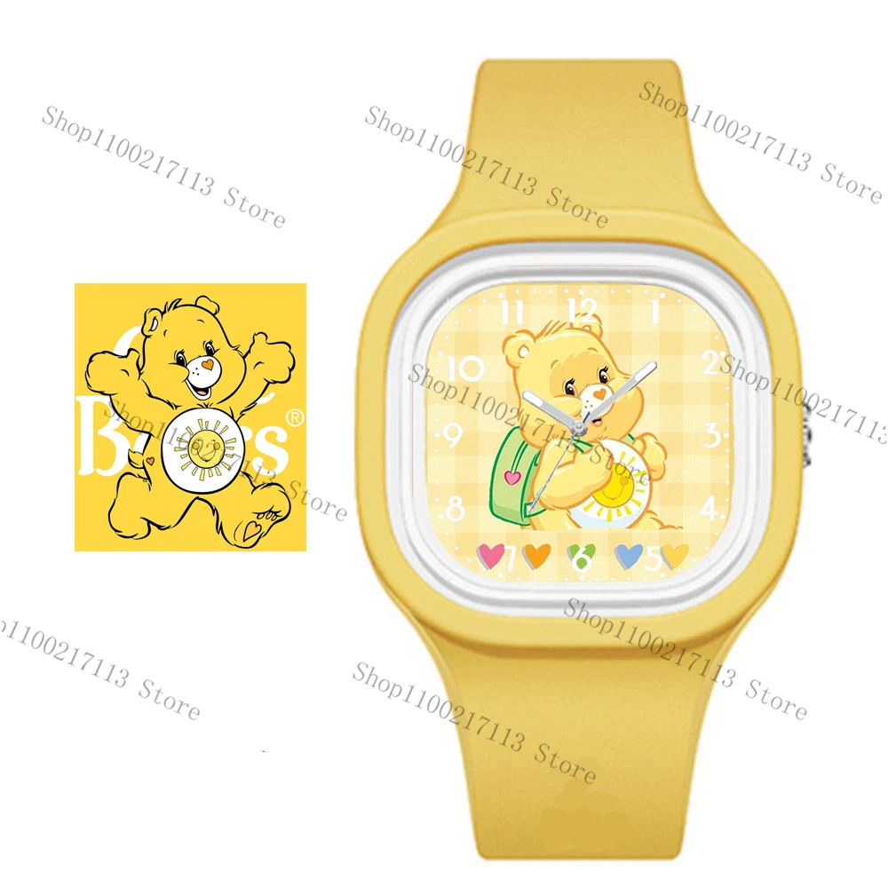 Reloj deportivo electrónico de silicona para niños y niñas, cronógrafo Digital con diseño de oso arcoíris, dibujos animados, regalo de cumpleaños,