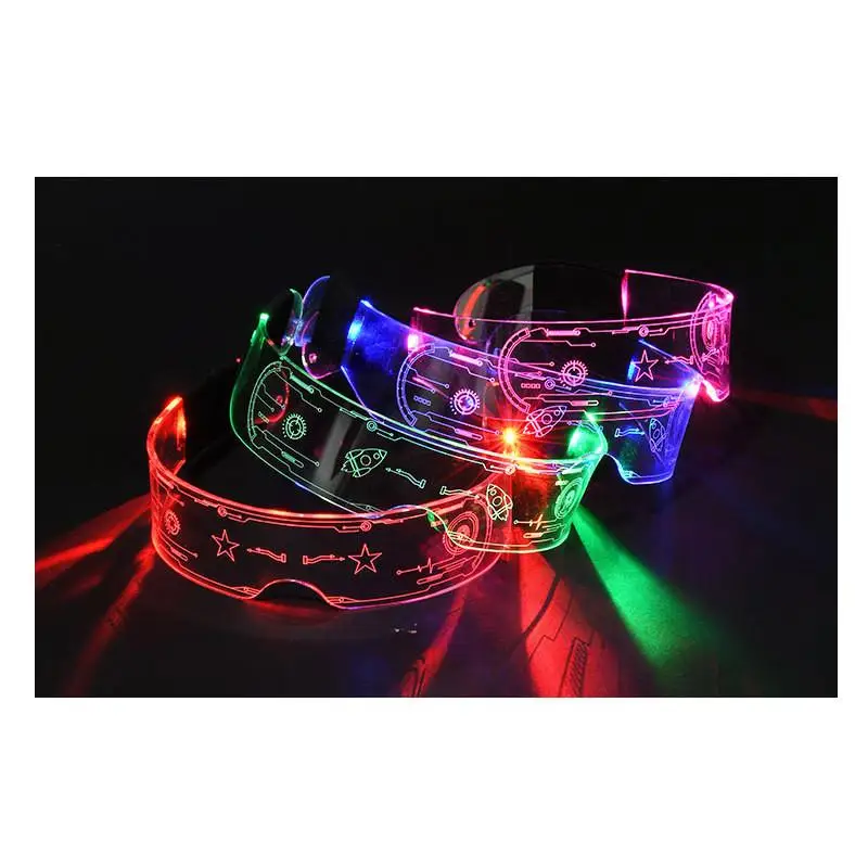 Gafas luminosas LED para muñeca Labubu, gafas brillantes para fiesta, decoración de juguete, #466116