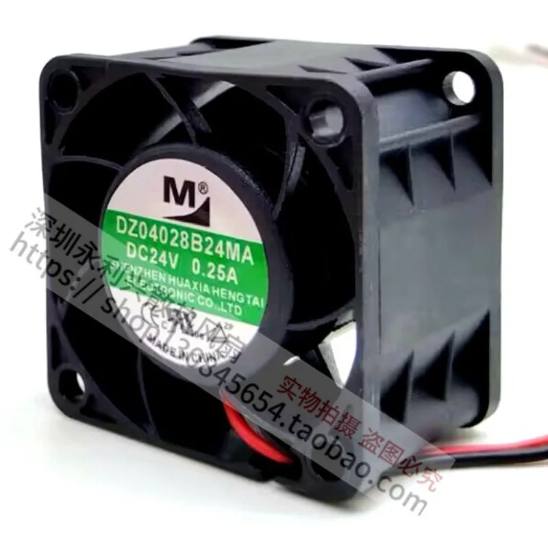 DC24V 0.25A 4CM Dual Ball Bearing Cooling Fan High Speed Quiet Heat Dissipation Fan for Inverter Electronic Equipment