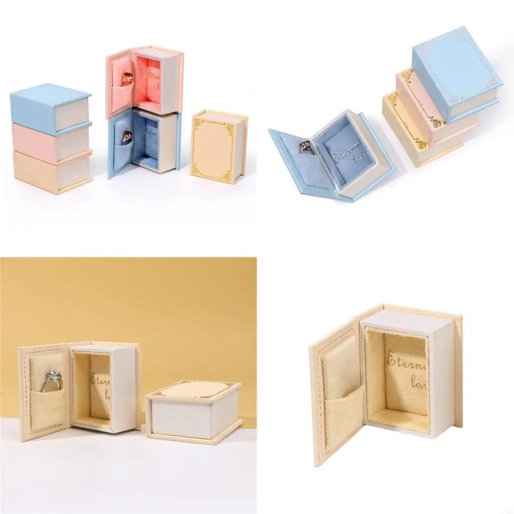 

Многоцелевая коробка для книг с ювелирными изделиями из ворса для украшения дома и ежедневного использования в путешествиях