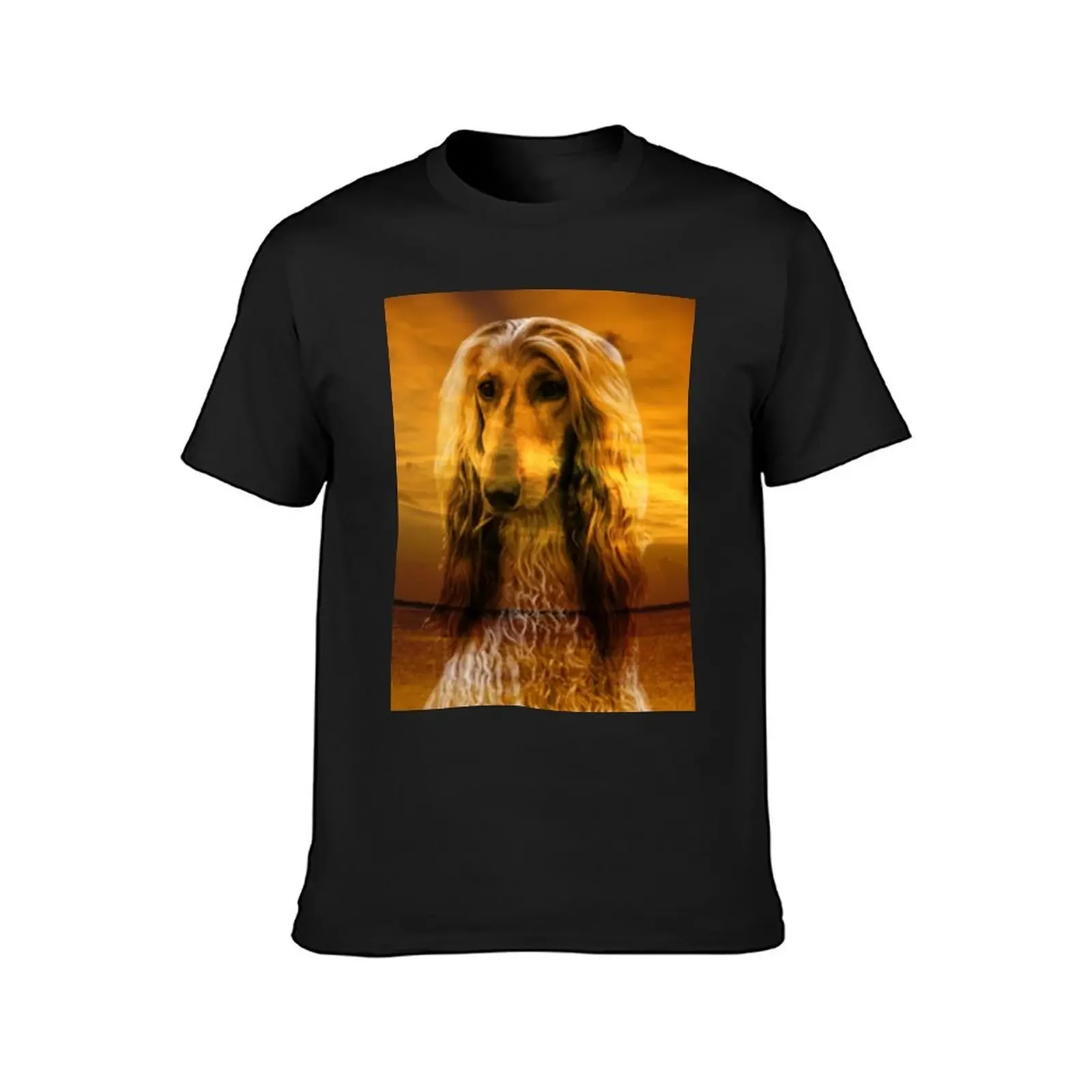 Dog Afghan Hound T-Shirt cute tops shirts graphic mens cotton t shirts