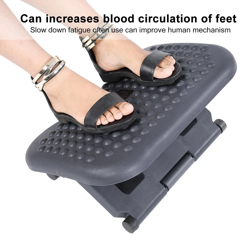 Portable Foot Rest Portable Foot Stool Adjustable Height Foot Rest Stool Ergonomic Portable Comfortable Under Desk Home