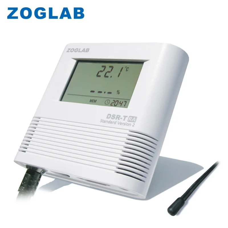 Zog zoglab dsr-t temperature recorder indoor and outdoor probe high precision large screen meter