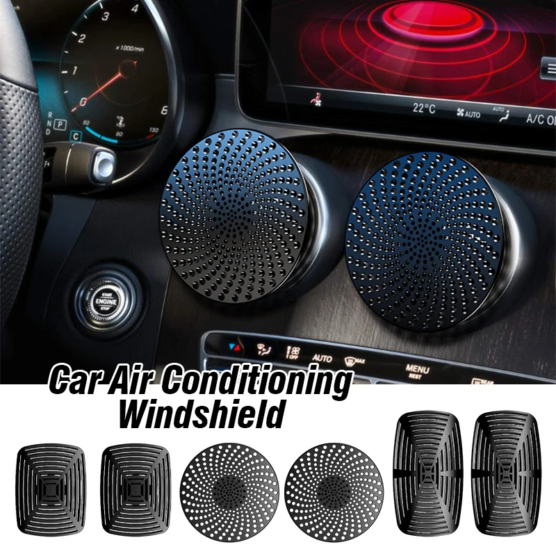 2Pcs Car Air Conditioner Vent Ventilation Cover Universal Anti Direct Blowing Wind Baffle Outlet Panel Cover Car Accessories