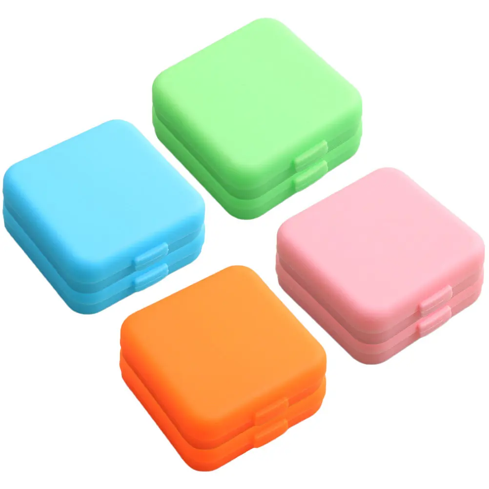 8Pcs Small Pill Organizer Case Medicine Holder Travel Container Daily Use Portable Scheduling Grid Layout Tight Seal Strong Safe