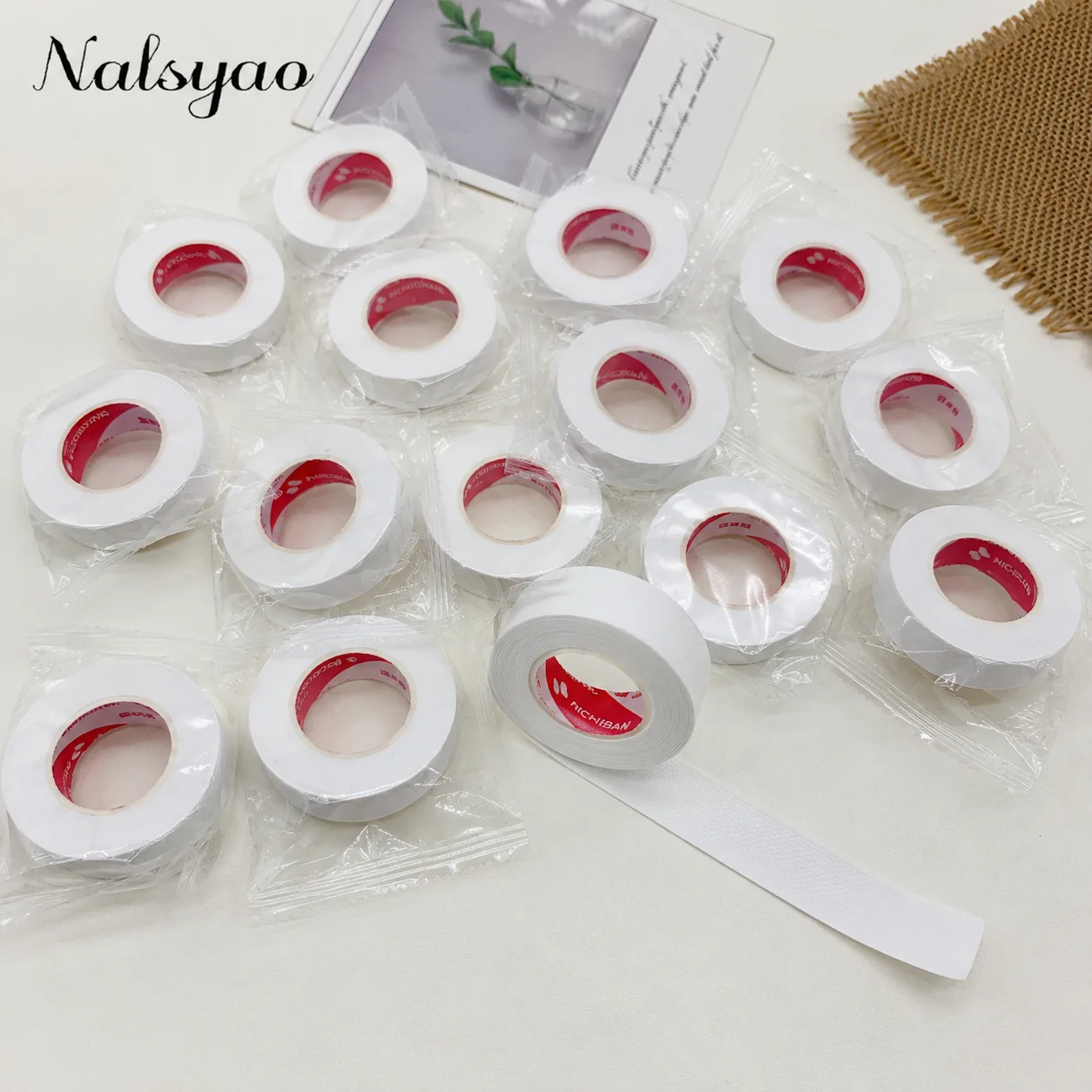 2/3 Rolls Japanese Insulating Tape for Eyelash Extension Lint Free Under Eye Pads Breathable Non-woven Tape Paper Patch
