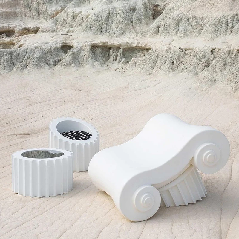 Outdoor leisure sofa recliner coffee table chair stool modern creative furniture