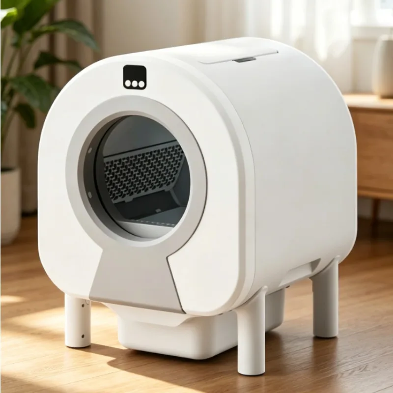 

2026 Smart Self-Cleaning Cat Litter Box APP Remote Control Manual Mode 100L Capacity Air Purifier for Cats Small Pets Safe Eco