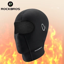 ROCKBROS Winter Cycling Scarf Keep Warm Headgear Breathable Face Mask Outdoor Bicycle Balaclava Bike Fleece Head Mask