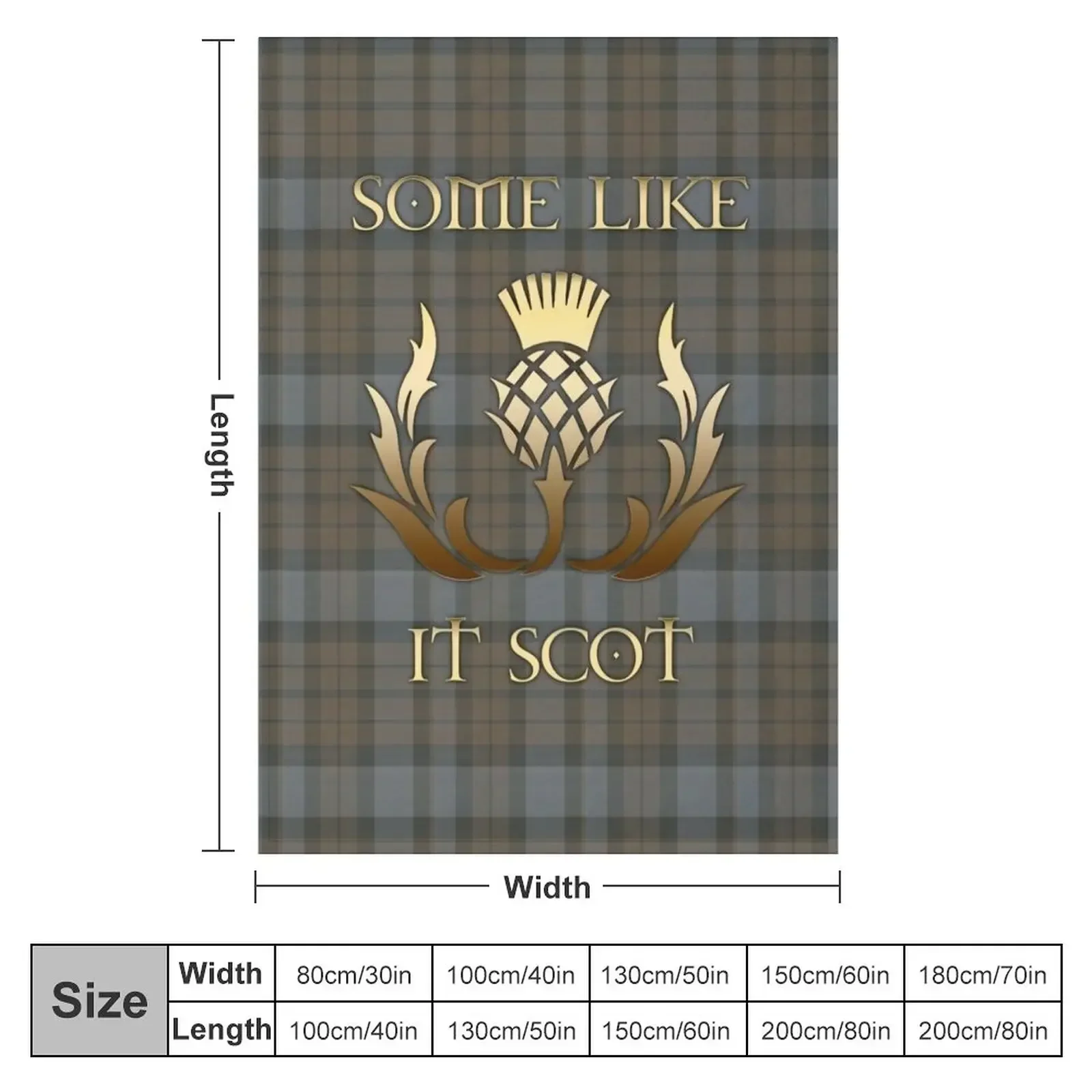 Some like it scot - Thistle - Outlander Throw Blanket Moving anime Blankets