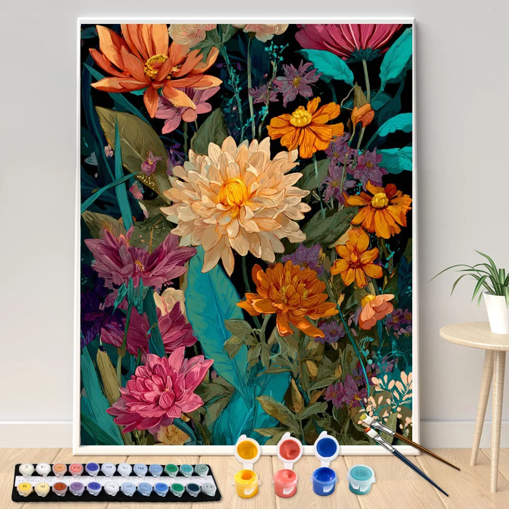 

Painting by Numbers Kit DIY A bold and richly-colored vintage Canvas Art Hand Painting Home Decoration Personality Surprise Gift