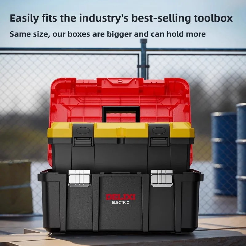 Electrical Tool Box Multifunction Electrician Box Extra Large Thick Wide Body Car Tool Storage Garage Storage Tool Chest