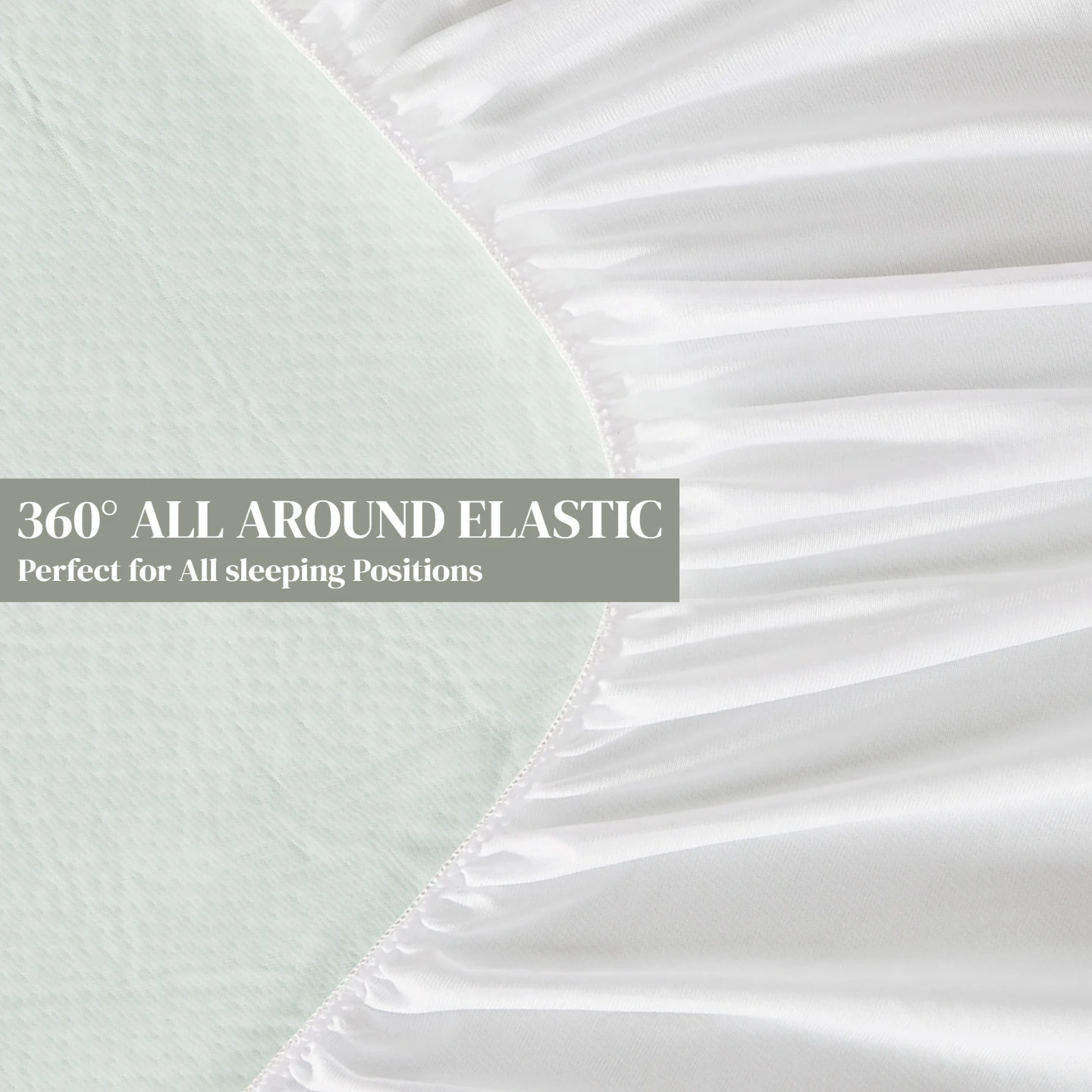 Bamboo Fitted Sheet 15 Inch Deep Pocket Cooling Breathable Mattress Cover 360° Full Elastic Non‑Slip Skin‑Friendly Bed Sheet For US Twin Twin‑XL Full Queen King Bed view 4