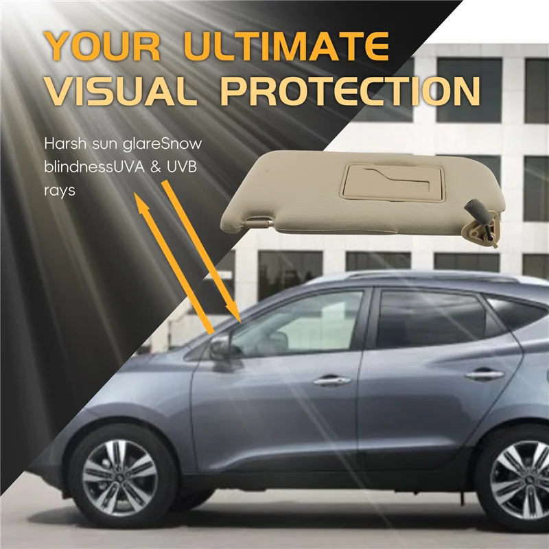 

R1-Sun Visor With Vanity Mirror For Hyundai TUCSON 2004-2014 Sunshading Board
