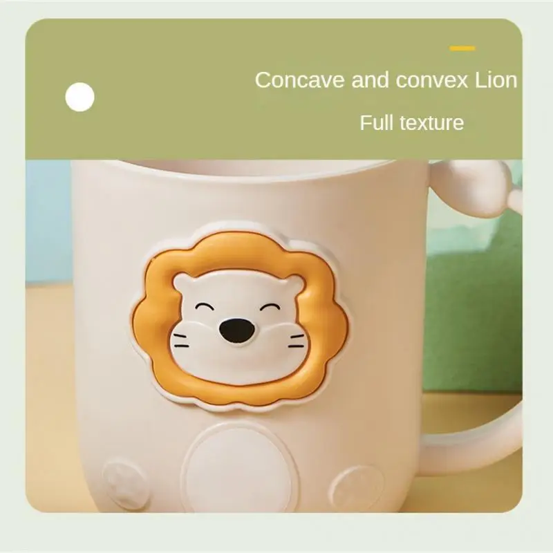 Cute Cartoon Little Lion Double Cup Portable Outdoor Camping Picnic Anti-fall Durable Multi-role Thickened Durable Mouthwash Cup