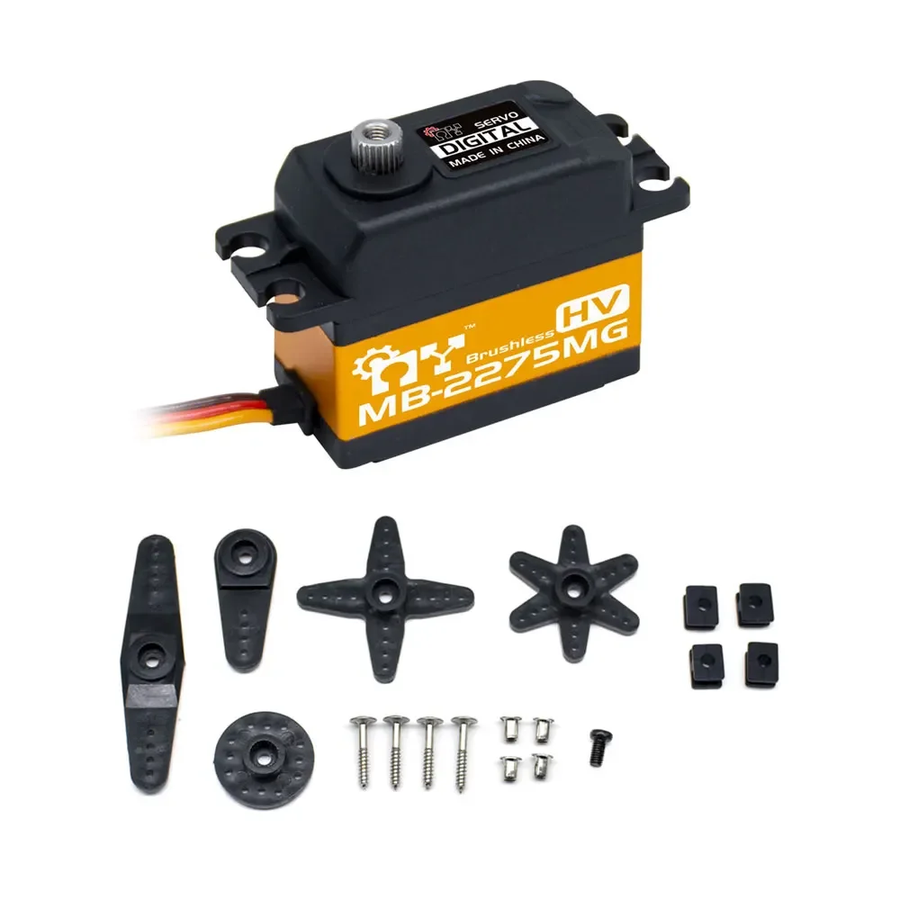 بلدي سيرفو MB-2275MG 7.4 فولت 10 كجم عزم دوران عالي القياسية الرقمية فرش محرك معزز معدني لسيارات RC نموذج طائرة لعبة روبوت