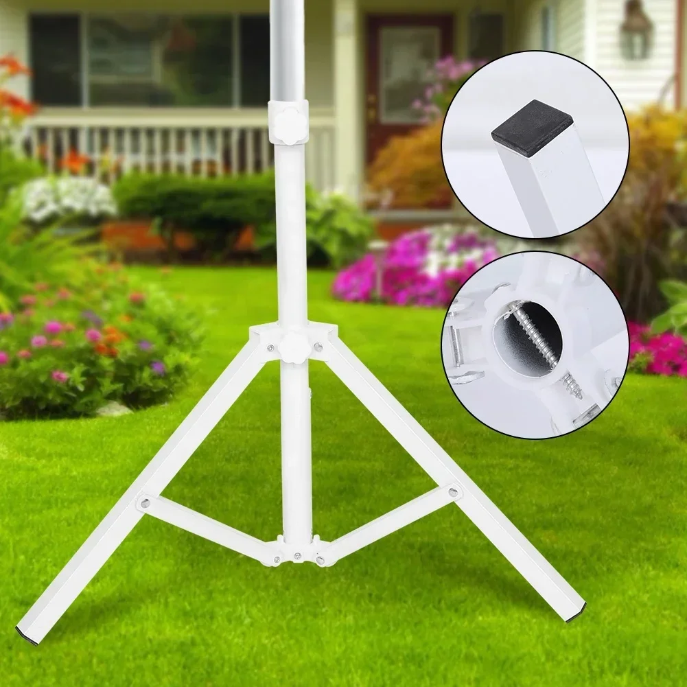Triangular Iron Folding Sun Umbrella Stand Support Base For Beach Garden Camping Fishing