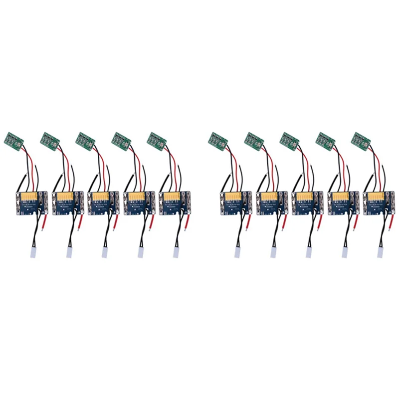 BAAJ-10Pcs بطارية ليثيوم PCB شحن حماية لوحة دوائر كهربائية ل 18 فولت 1.5Ah 3Ah 6Ah 9Ah BL1415 BL1430 BL1460 BL1490