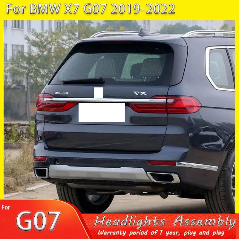 

Для 2019 2020 2021-2022 гг. Модификация задних фонарей BMW X7 в сборе G07 LCI управляющие указатели поворота, стоп-сигналы и задние задние фонари.