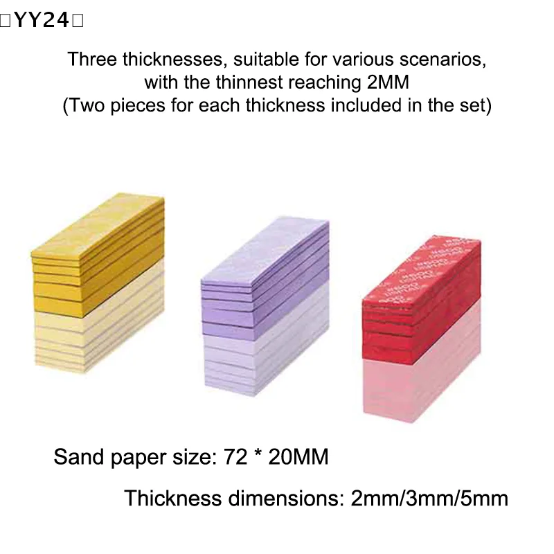 〔YY24〕SS-S01 Or SS-S02 Sanding Sponge Set For Model Combo Arc Grinding Polishing Sandpaper Making Tool Sanding Paper