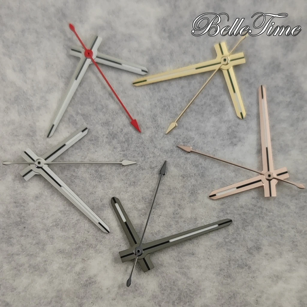 ساعة دايتونا NH35 ذات جودة عالية باللون الفضي/الذهبي/الذهبي/الذهبي الوردي مضيئة يدويًا لحركة NH34 NH35 NH36 4R 7S