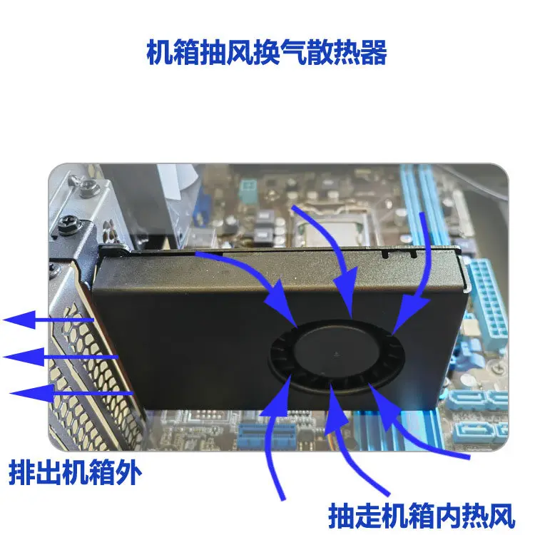 Chassis Exhaust Radiator Ventilation Fan Small Chassis Cooling Blower Turbine Cooling PCI Exhaust Hot Air 7515