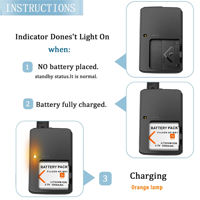 BC-CSN BCCSN Battery Charger for Sony NP-BN1 NPBN1 TX5 WX9 TX7 TX7C W310 W320 W350 W390 W570 W380 WX100 Camera BC CSN