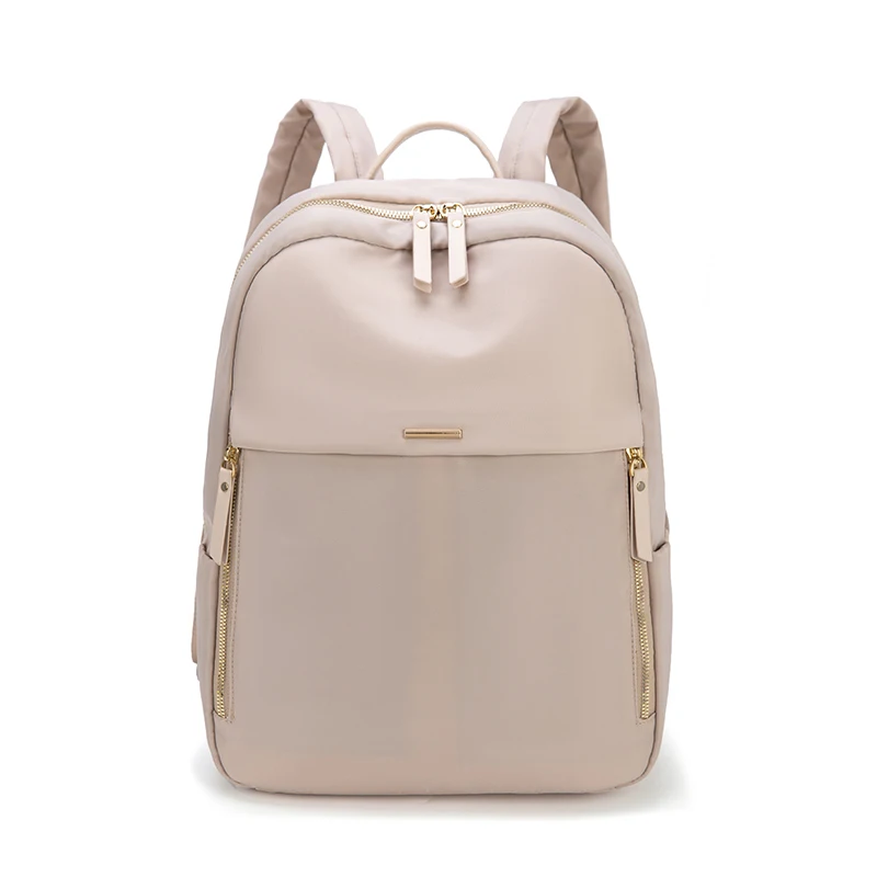 Mochilas versátiles de nailon para mujer, mochilas informales de gran capacidad con cremallera, estilo de viaje, 2024