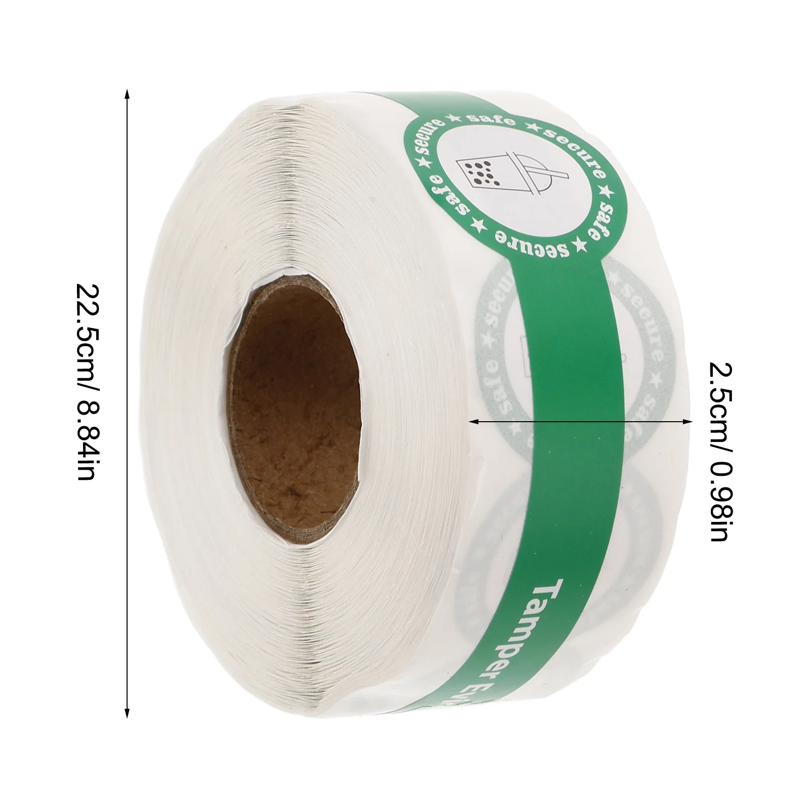 1 Roll Tamper Seal Stickers Green DIY Baking Sealing Stickers for Cakes Desserts Coffee Drink Cup Seal Labels Drink Sticker Roll