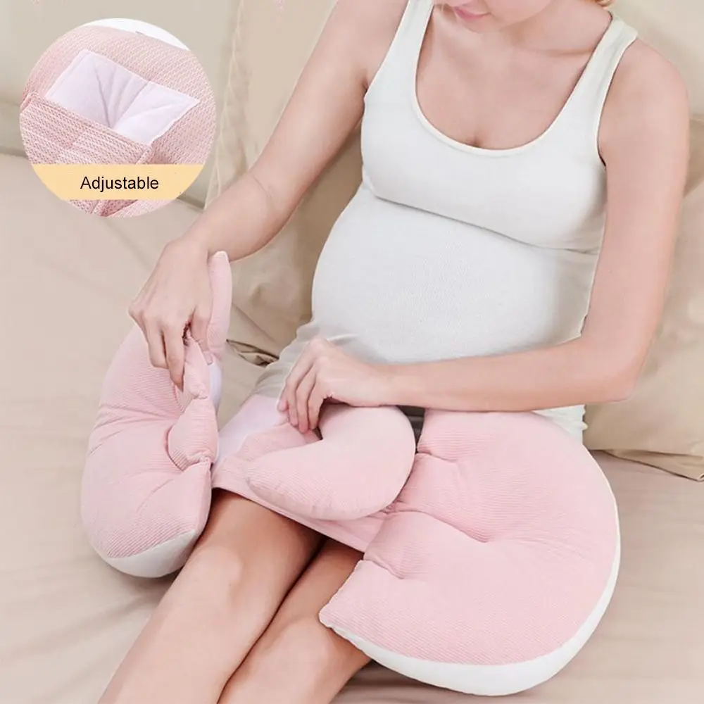 Pregnant Women's Waist Pillow U Shaped Soft Maternity Pillow Comfort Abdominal Support Pregnancy Cushion Sleeping Pillow