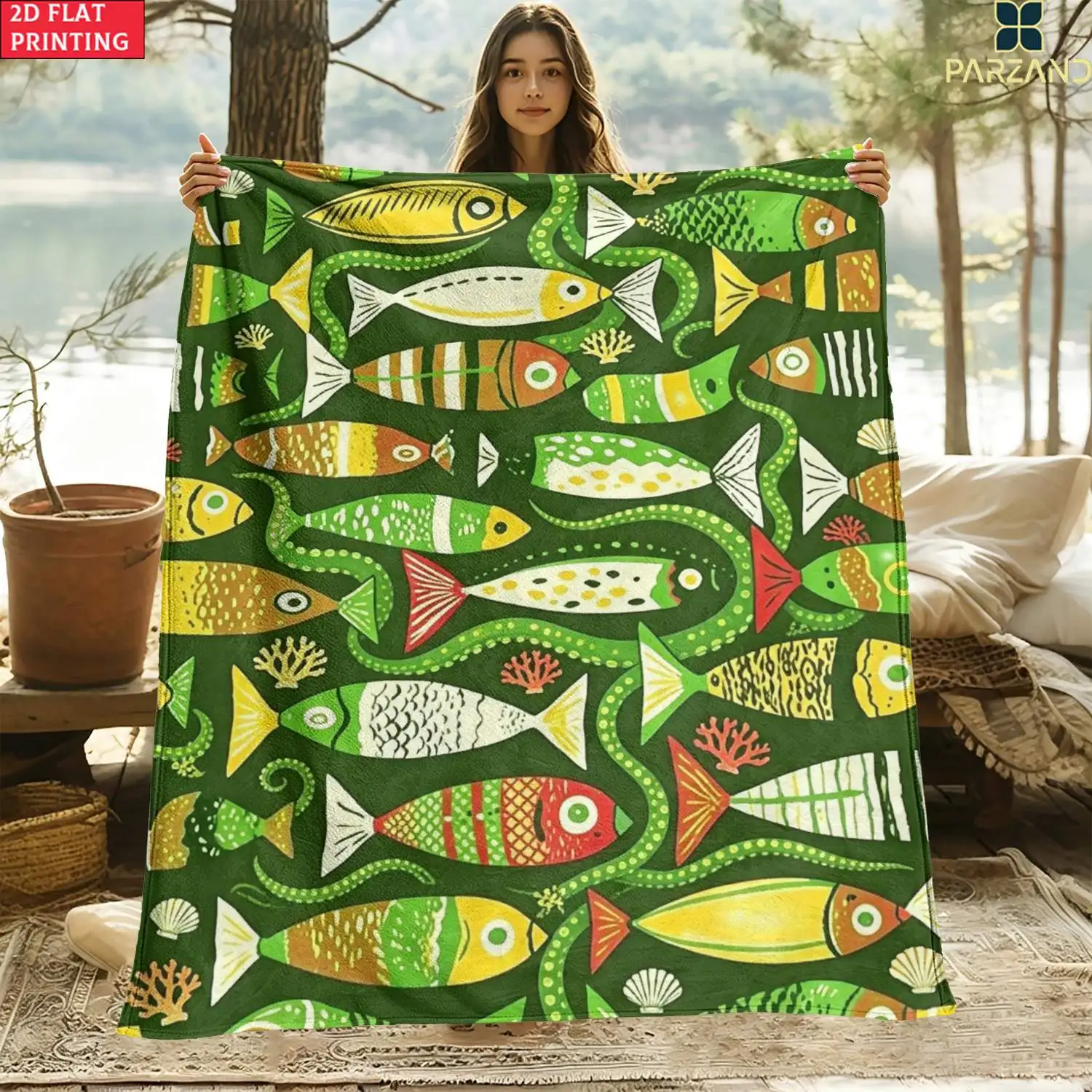 Dolphin Blanket Modern Throw Blankets Undersea Jellyfish Bed Cover Vintage Ocean Starry Sky Living Room Sofa Decoration