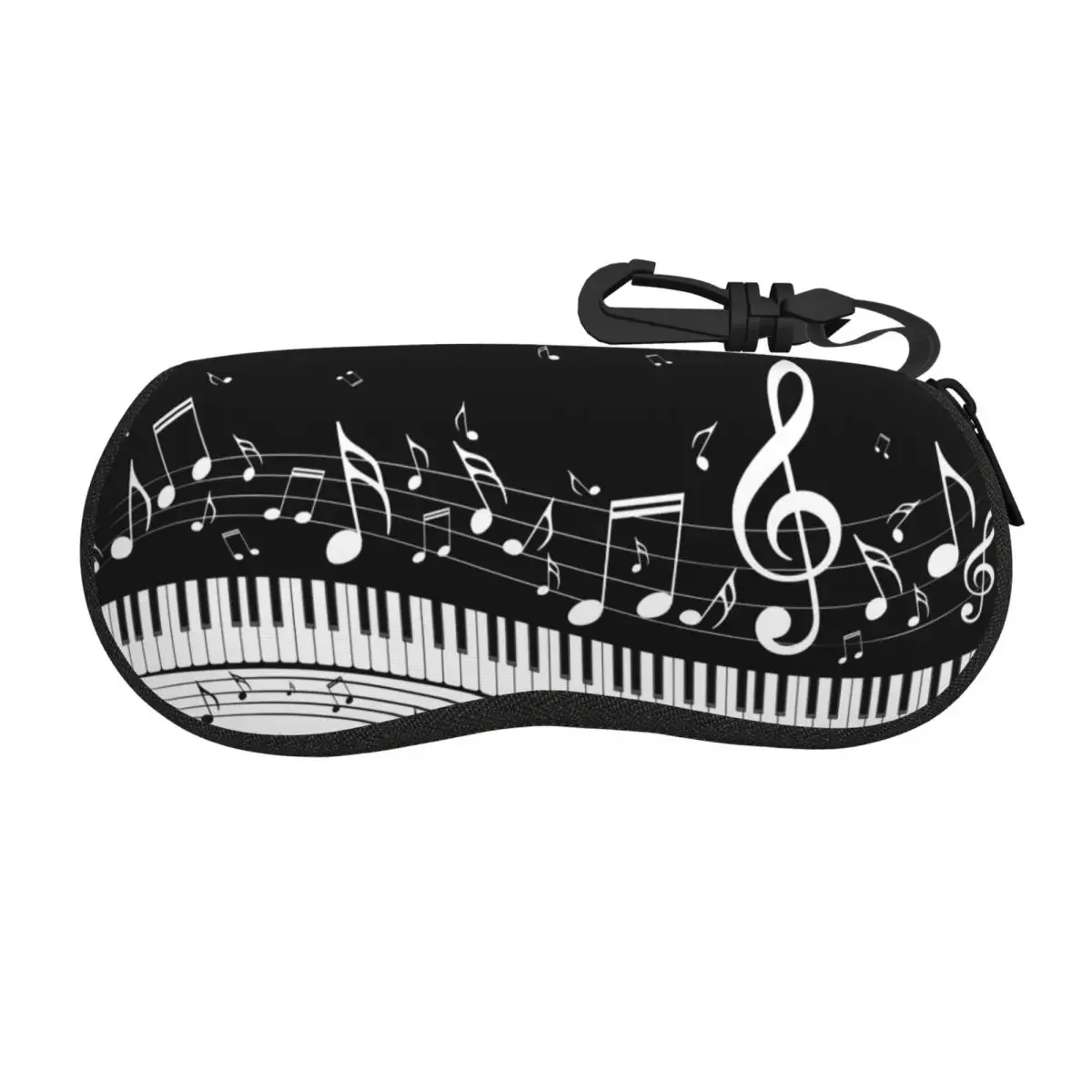 

Custom Music Piano Keyboard Shell Glasses Case Unisex Cool Eyeglasses Case Sunglasses Protector Box