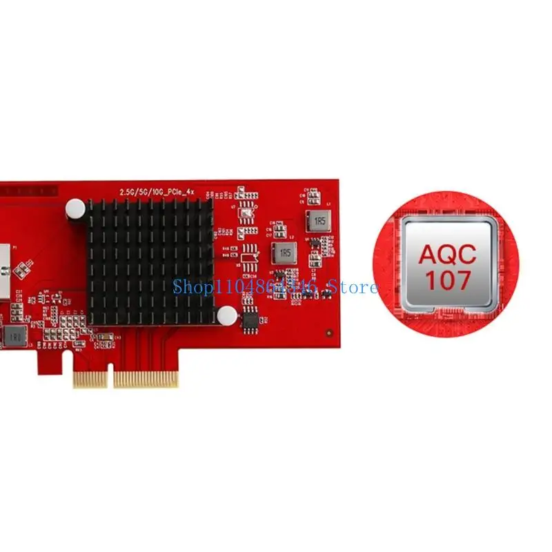 5ASD اثنين من PORT PCIE GIGABIT بطاقة شبكة 10 جيجابت في الثانية مواد ABS عالية عرض أجهزة الكمبيوتر المكتبية لأجهزة الكمبيوتر