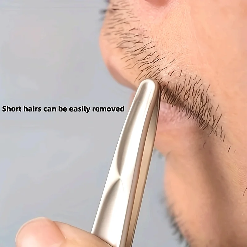 Pince à épiler à tête ronde de qualité supérieure pour épilation des sourcils et du visage, Clips sans couture, pince à barbe de précision pour cheveux courts