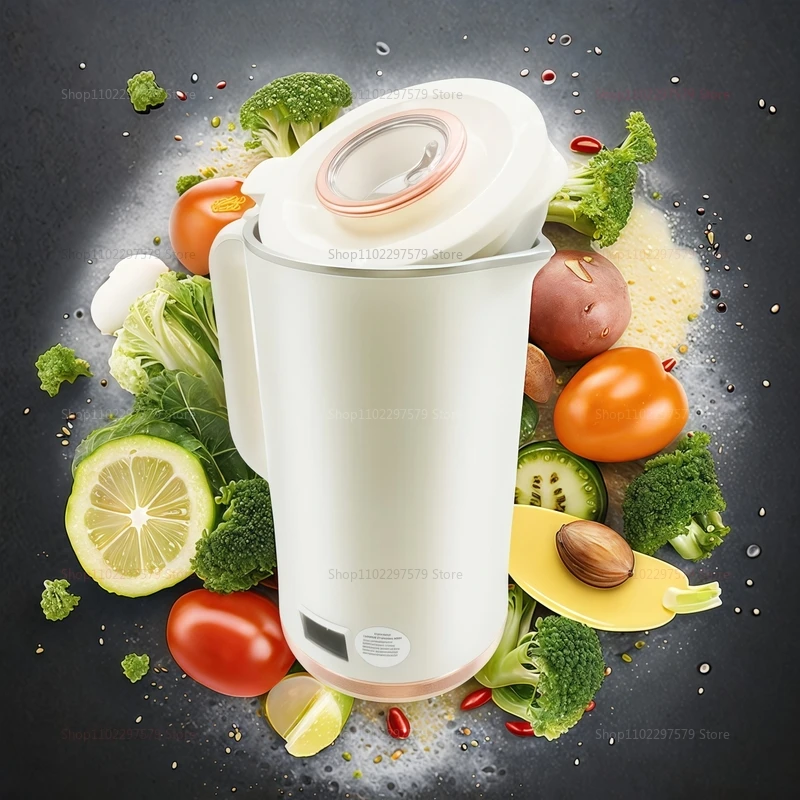 1500 مللي صانع حليب الصويا خلاط عصارة كهربائي لآلة كسر الجدار محلية الصنع فول الصويا مع شفرة 10 أوراق مثالية للإفطار