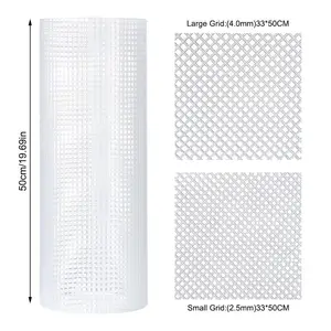 Plastiknetzstuch für Taschen, Fadenhakenteppich, handgefertigte Vorräte, DIY -Handwerkssperrhaken, Plastikhaken, Handwerksbehälterzubehör 10 Hauptverkaufskaststoffbildschirm für Bolsa - №3