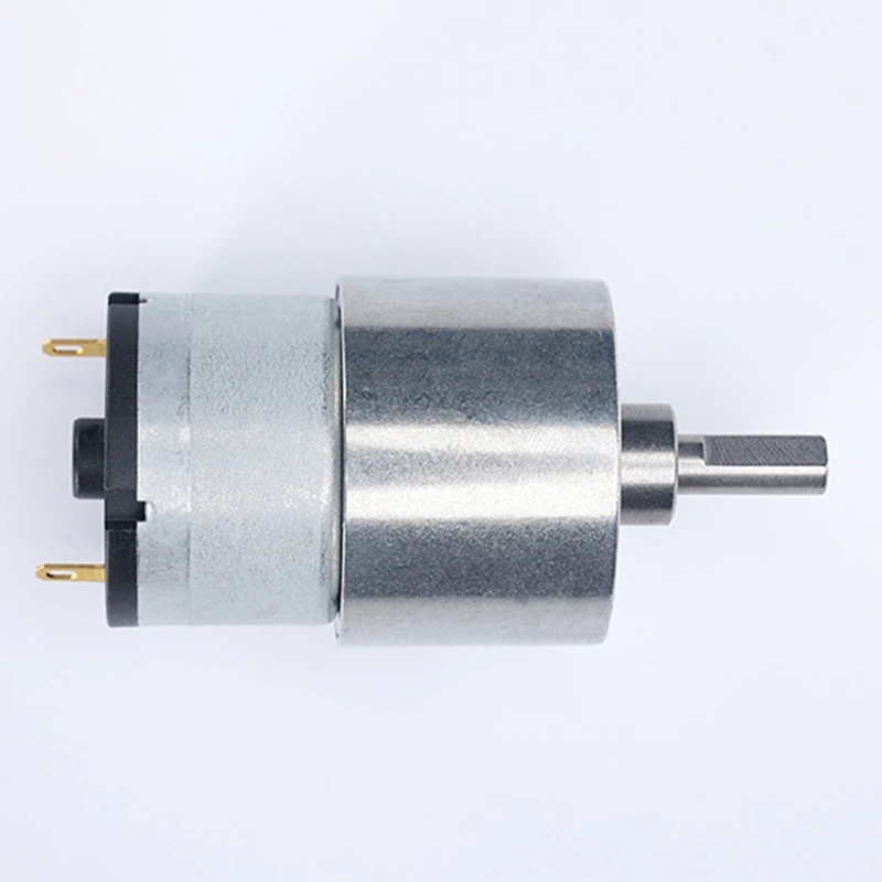 6V/12V/24V High Torque Electric Micro Speed Reduction Geared Motor 7RPM to 960RPM Eccentric Output Shaft JGB37-520 Y5GB