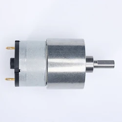 6V/12V/24V High Torque Electric Micro Speed Reduction Geared Motor 7RPM to 960RPM Eccentric Output Shaft JGB37-520 Y5GB