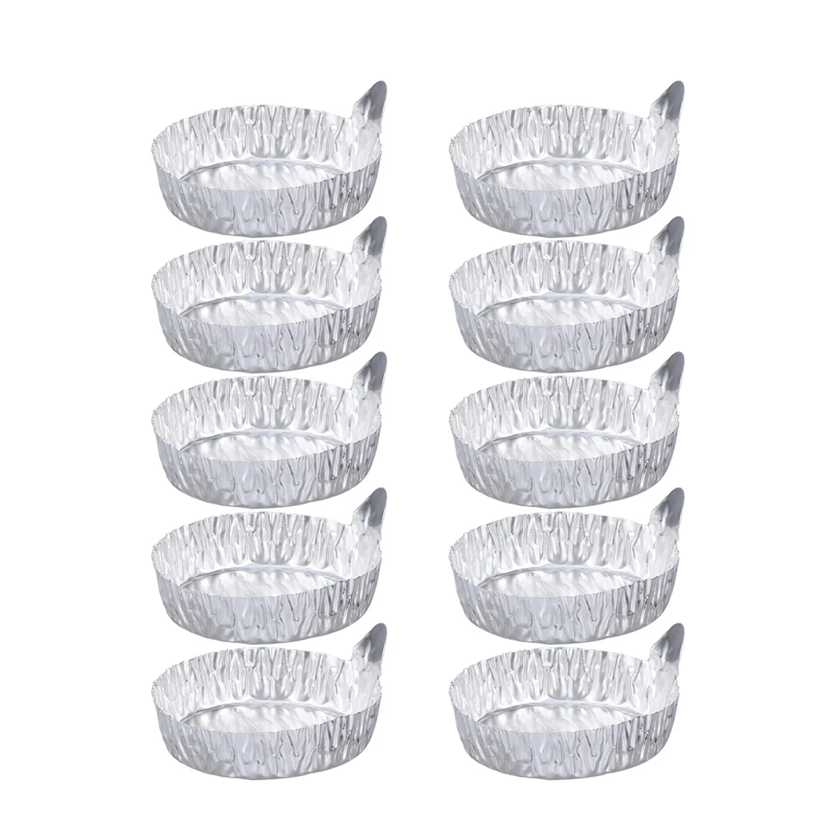 

10 PCS Weighing Pan Aluminum Dish Pans Tray Scale Plate Mini Foil with Lids Boat Square Office